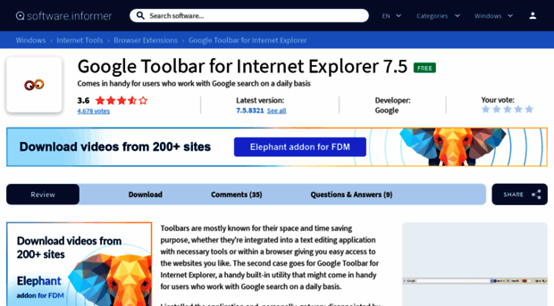 google-toolbar-for-internet-explorer.software.informer.com