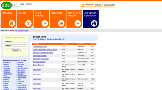 google.jobs.net