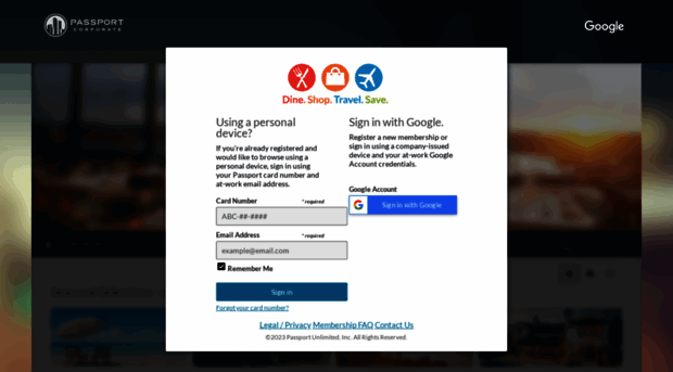 google.passportcorporate.com