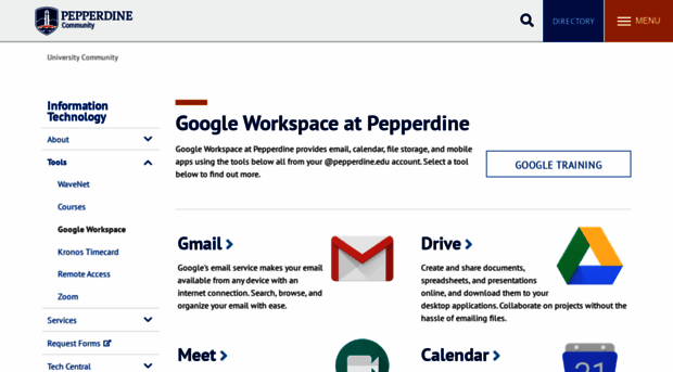 google.pepperdine.edu