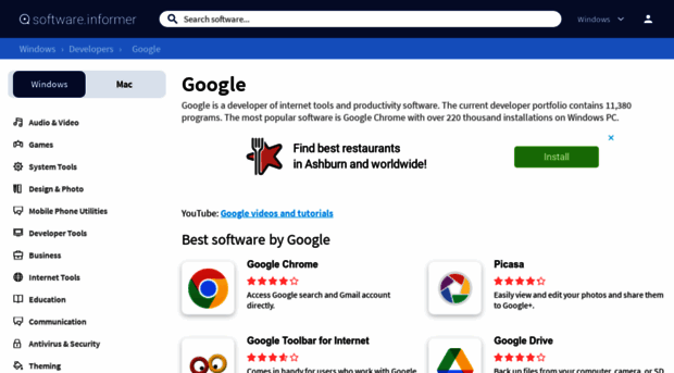 google.software.informer.com