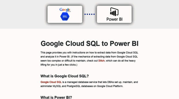 googlecloudsql.topowerbi.com