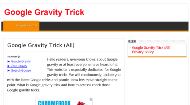 googlegravitytrick.com