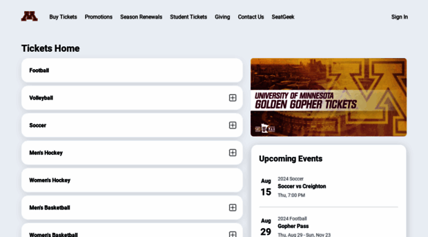 gophersports.evenue.net