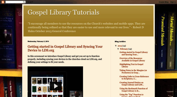 gospellibrarytraining.blogspot.com