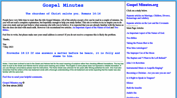 gospelminutes.org