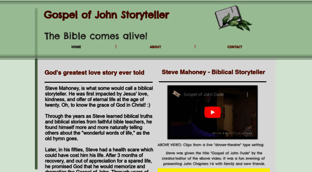 gospelofjohnstoryteller.com