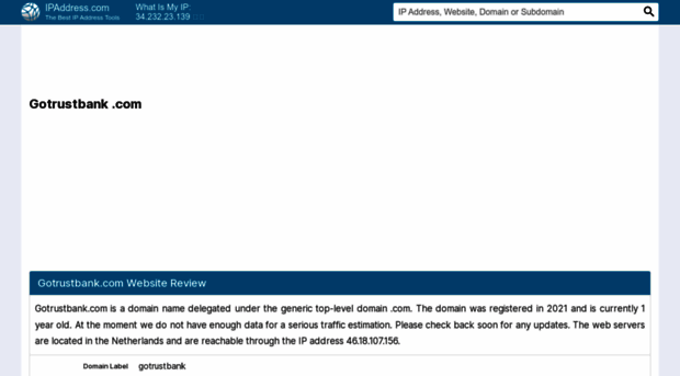 gotrustbank.com.ipaddress.com