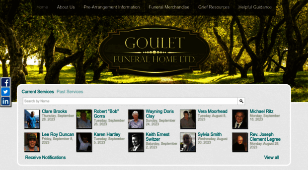 gouletfuneralhome.com