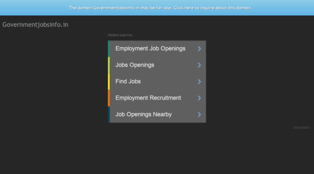 governmentjobsinfo.in