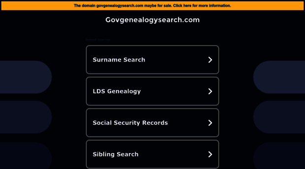 govgenealogysearch.com