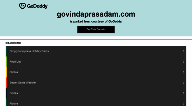 govindaprasadam.com