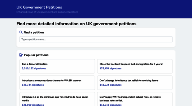 govpetitions.co.uk