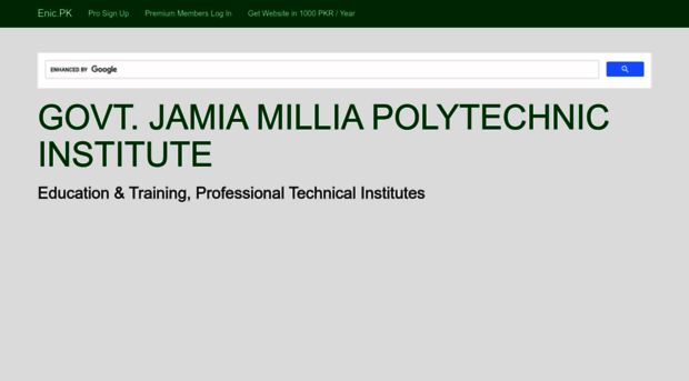 govtjamiamilliapolytechnicinstitute.enic.pk