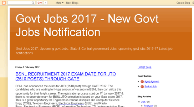 govtjobs2017.in