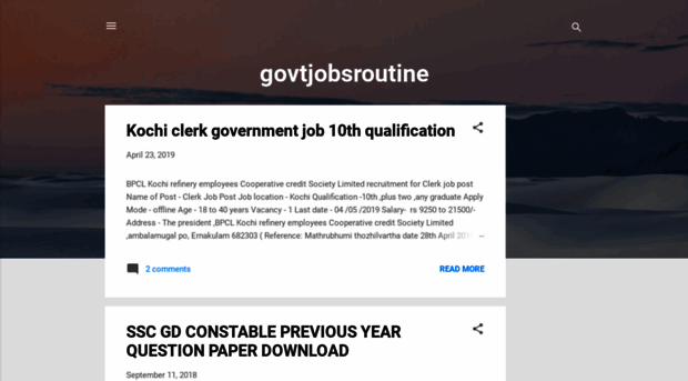 govtjobsroutine.blogspot.com