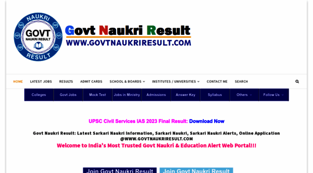 govtnaukriresult.com