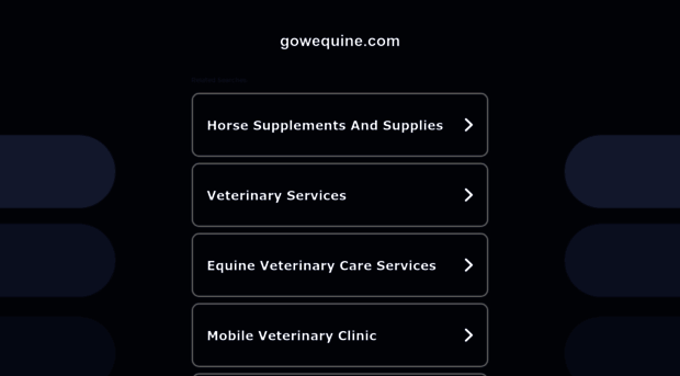 gowequine.com