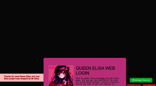 gpt-qr-code.onrender.com - QUEEN ELISA WHASTAPP BOT - Gpt Qr Code Onrender
