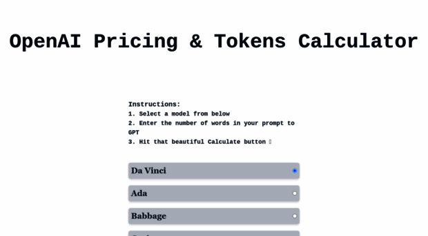 gptcostcalculator.com