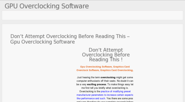 gpuoverclockingsoftware.com