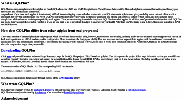 gqlplus.sourceforge.net