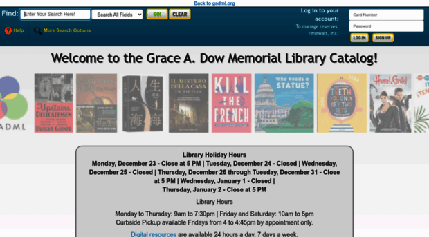 gracedowlibrary.biblionix.com