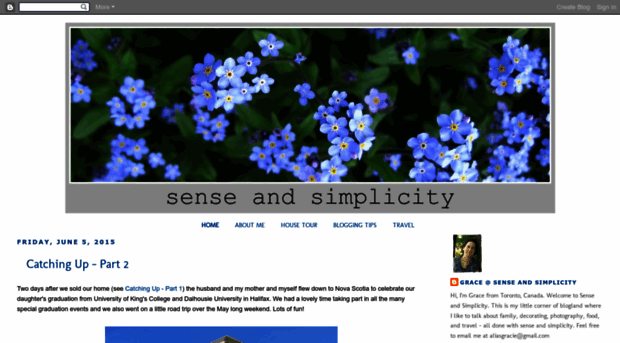 gracie-senseandsimplicity.blogspot.com