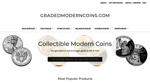 gradedmoderncoins.com