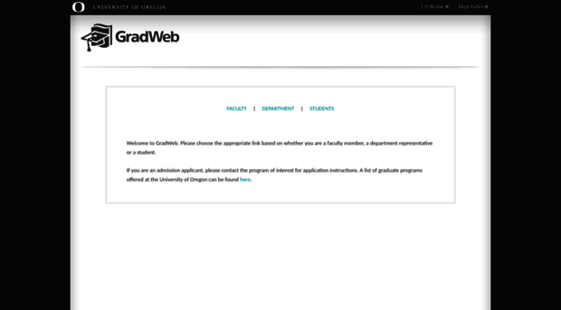 gradweb.uoregon.edu