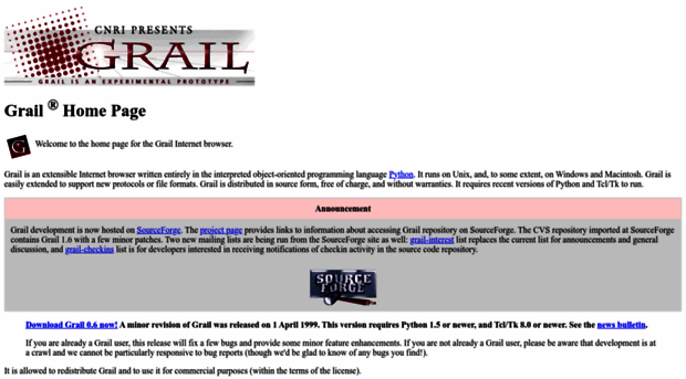 grail.sourceforge.net
