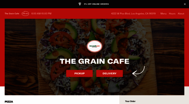 graincafemenu.com