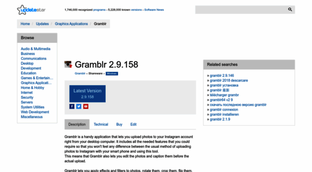 gramblr.updatestar.com