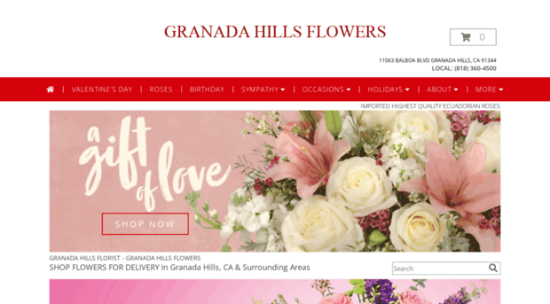 granadahillsflowers.com