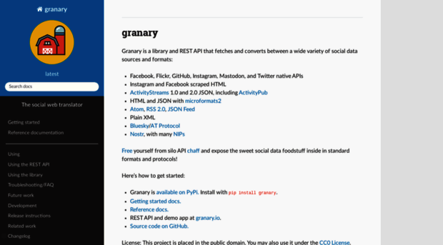 granary.readthedocs.io