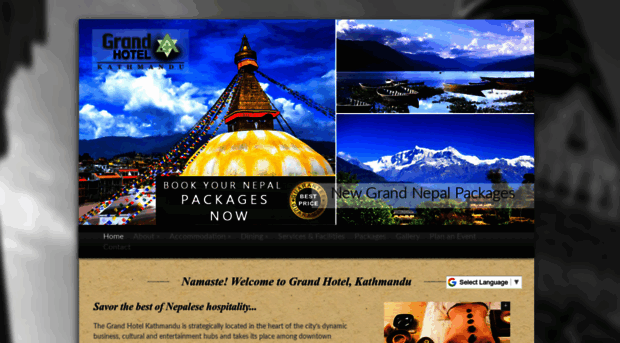 grandhotelnepal.com