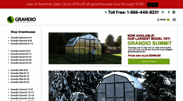 grandiogreenhouses.com