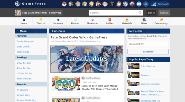 Fate Grand Order Wiki - GamePress