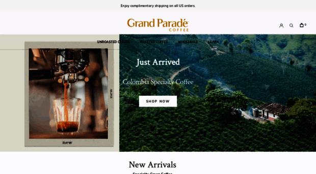 grandparadecoffee.com