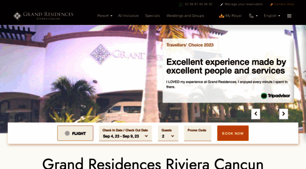 grandresidencesrivieracancun.com