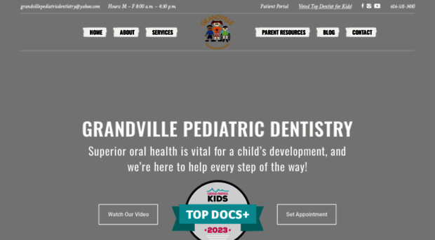 grandvillepediatricdentistry.com