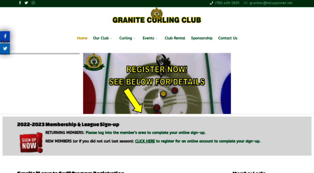 granitecurlingclub.com