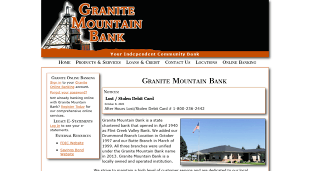 granitemountainbank.com