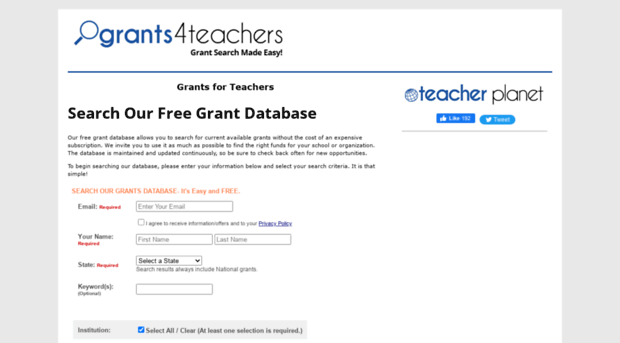 grants4teachers.com