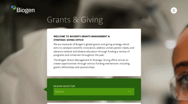 grantsandgiving.biogen.com