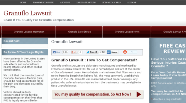 granuflolawsuitteam.com