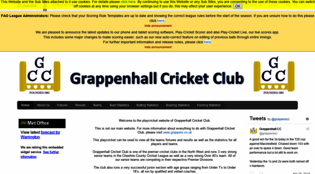 grappenhall.play-cricket.com