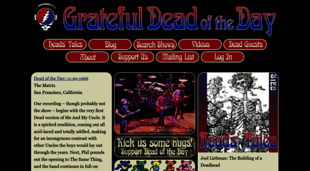 gratefuldeadoftheday.com