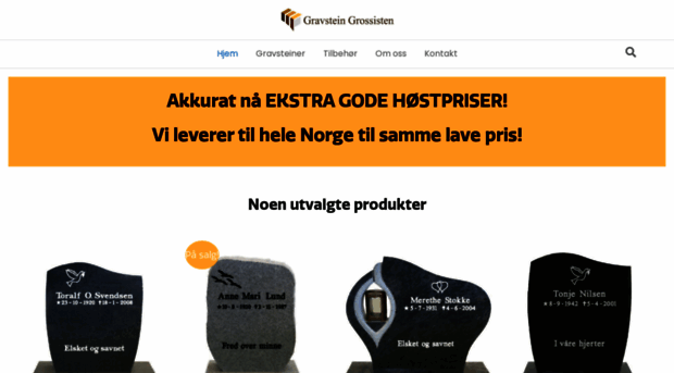 gravsteingrossisten.no