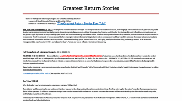 greatestreturnstories.com
